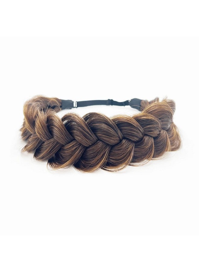 TOECWEGR Synthetic Hair Braided Headband Classic Wide Strands Wedding Disorderly Fluffy Braids Wig Band Women Beauty Accessory - Image 1