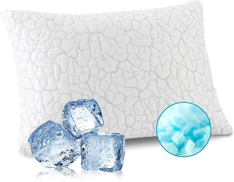 Foam Craft Customizable Cooling Sleep Pillow with Shredded Foam - 50 x 75cm - Image 1