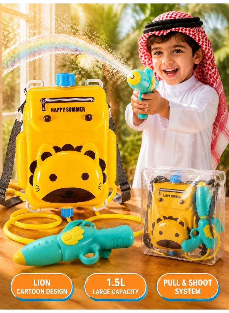 جودي بلاي لعبة مسدس ماء على شكل حقيبة ظهر للأطفال - تصميم حيوان لطيف للمرح في الهواء الطلق - Image 1