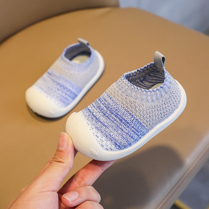 Baby Shoes Shoes Boys Baby Toddler Shoes Girls Baotou Knitted Breathable Fly Woven Shoes - Image 5