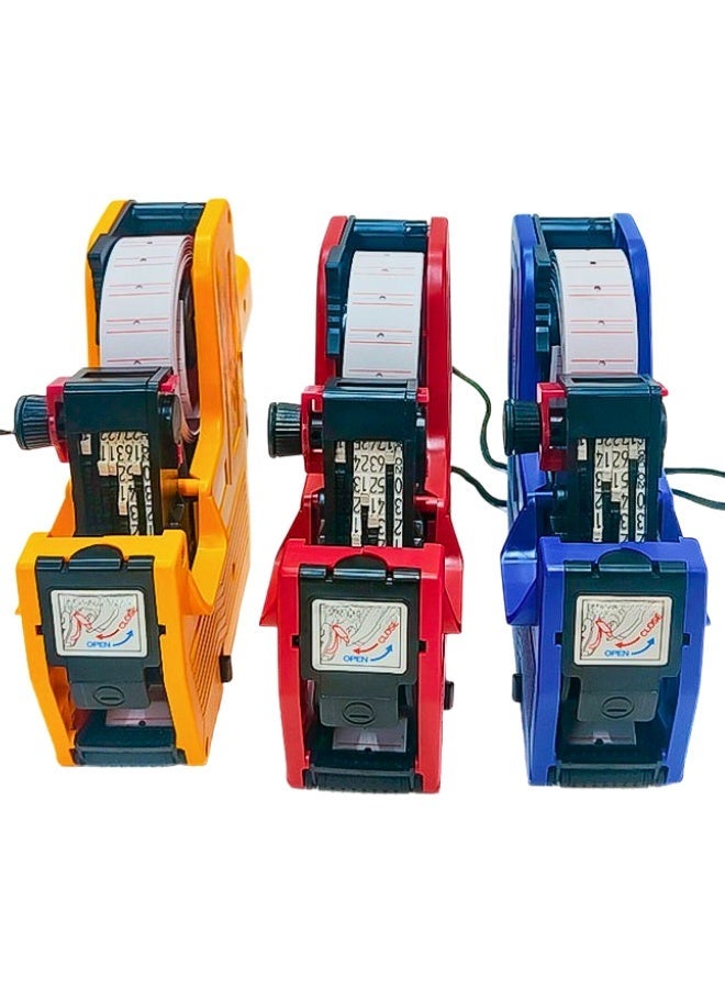 آلة وضع ملصقات الأسعار - آلة يدوية محمولة لوضع ملصقات الأسعار والترميز بثمانية أرقام، مناسبة لمتاجر التجزئة والسوبر ماركت وإدارة المخزون. - Image 2