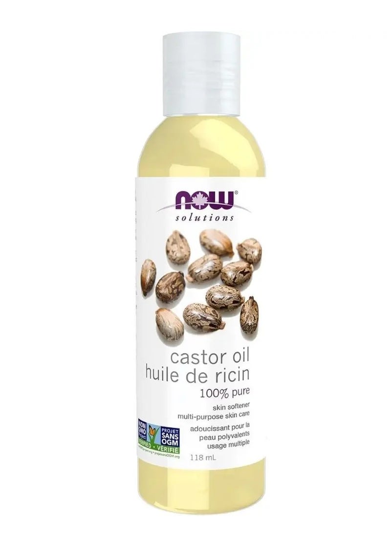 now Now Solutions 100% Pure Castor Oil To Soften Skin 118ml 