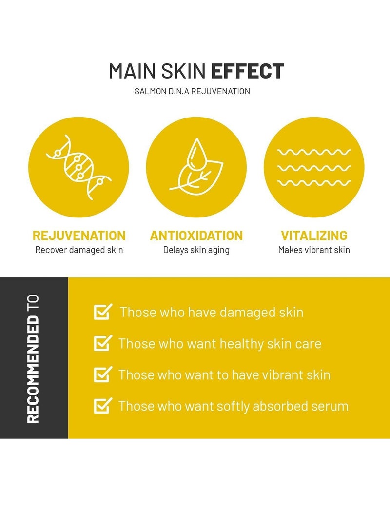 سيروم مكمل من حمض DNA سمك السلمون SD - أمبولة للتحكم - مناسبة للوجه والجسم للاستخدام مع أو بدون قلم ديرما للعناية بالبشرة - سيروم للعناية بالبشرة بحجم 1.18 أونصة سائلة - Image 3