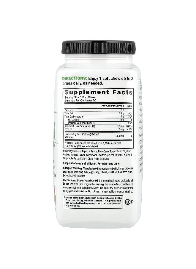 Force Factor Force Factor, Gentle Ginger™, Honey-Lemon, 60 Soft Chews  - Image 2
