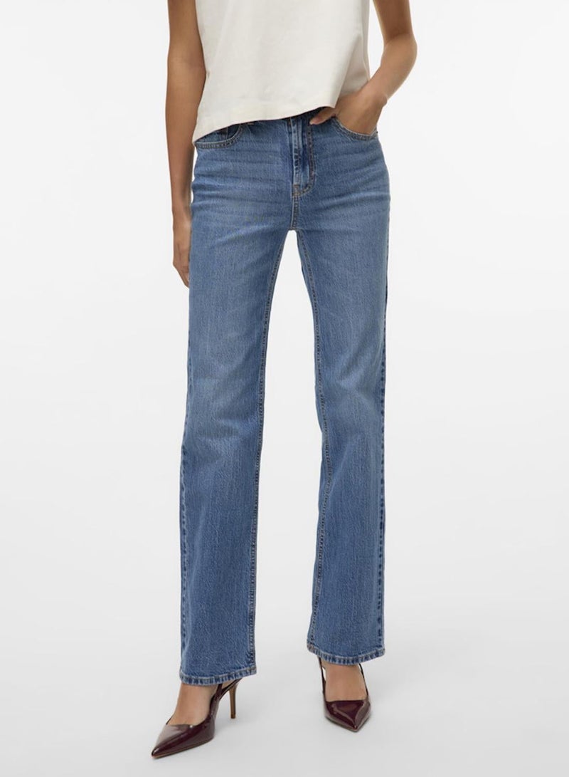 VERO MODA High Rise Straight Jeans - Image 3