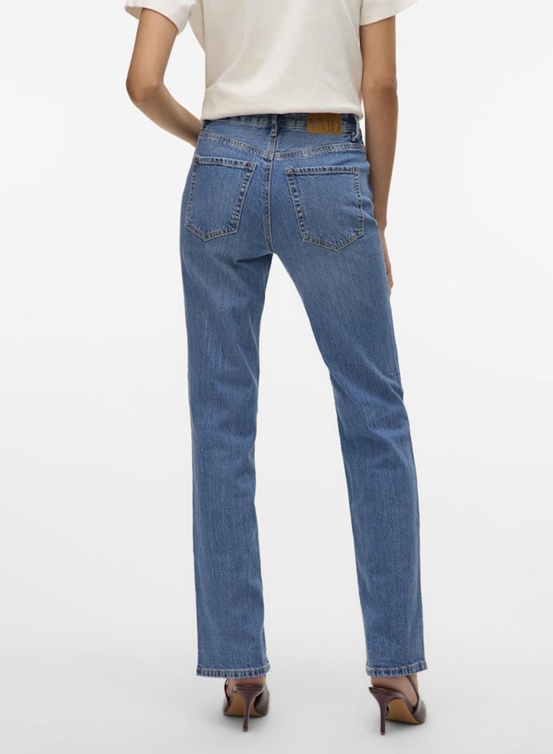 VERO MODA High Rise Straight Jeans - Image 4