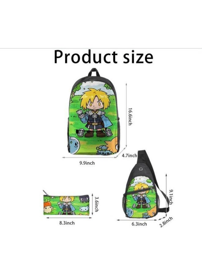 Universal cartoon new three-piece schoolbag - 406  - Image 3