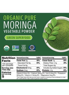 Kuli Kuli Moringa Oleifera Organic Leaf Powder & Green Smoothie 100% Pure Usda Certified & Non Gmo Moringa Powder Great With Smoothies Tea And Food 2 Pack  - Image 5