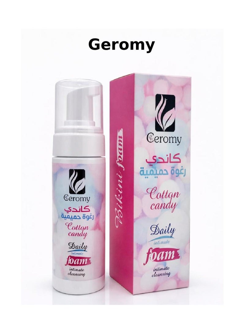 Geromy Cotton Candy Intimate Daily Foam - Gentle Cleansing & Refreshing for Sensitive Area - Image 1