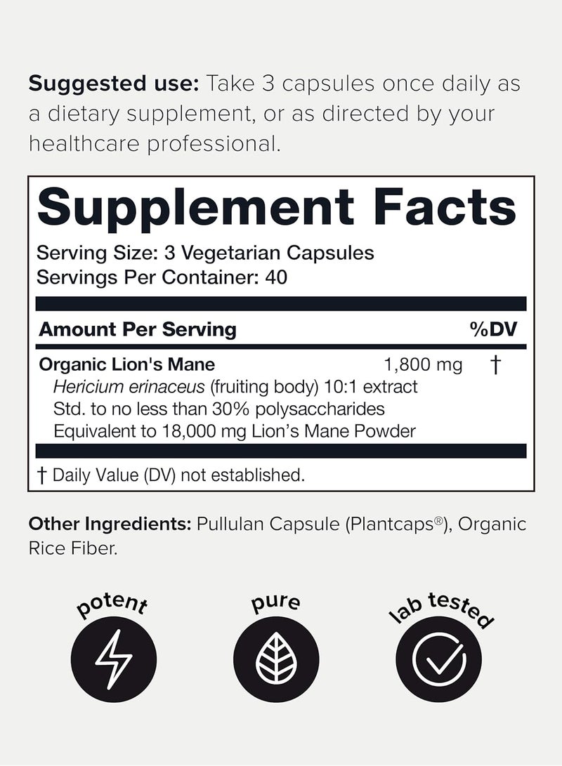 Toniiq 18000 Mg 10X Concentrated Ultra High Strength Extract 120 Veggie Capsules - Image 2