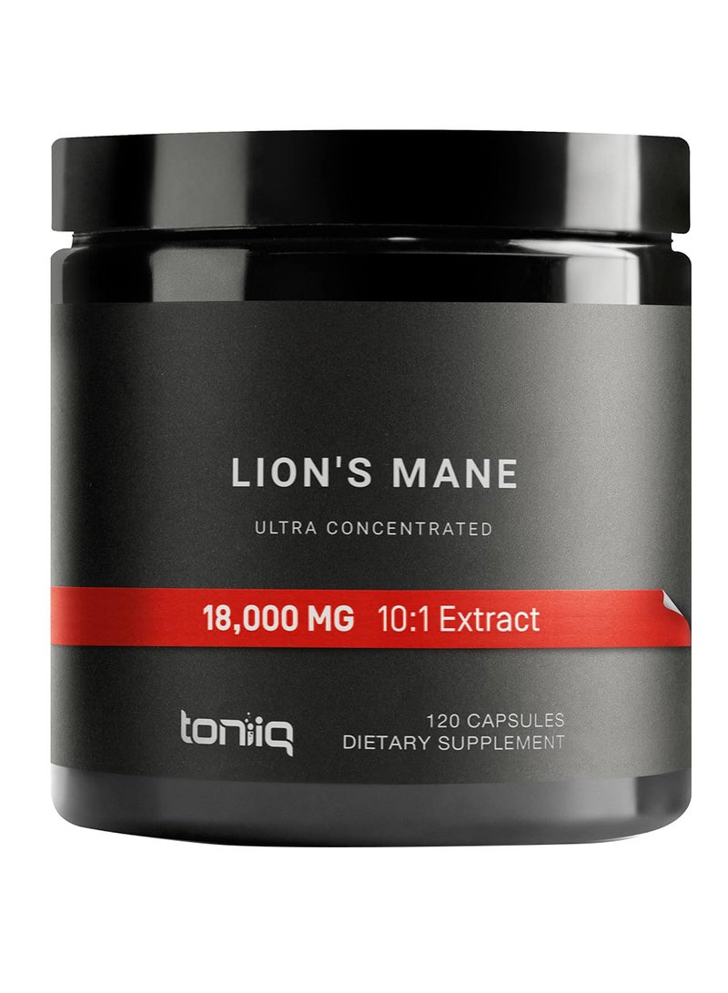 Toniiq 18000 Mg 10X Concentrated Ultra High Strength Extract 120 Veggie Capsules - Image 1
