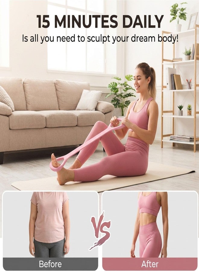 YONNAXO Figure 8 Exercise Bands for Women Men,3 Pcs Resistance Bands, Yoga Gym Fitness Pulling Rope 8 Word Elastic for Working Out,Arm,Back,Leg,Shoulder Training Elastic Ropes,Pilates,Home Workout Equipment - Image 5