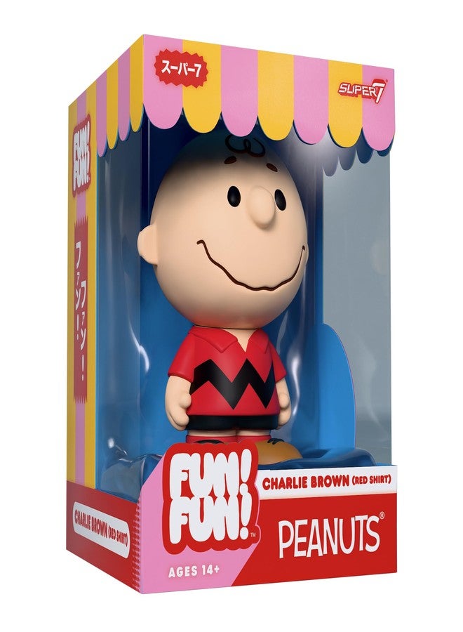 سوبر7 مجسم تشارلي براون (بالقميص الأحمر) من سلسلة Super7 Peanuts Fun! Fun! - Image 2