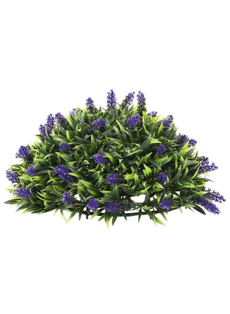 Tala Artificial Green Plant Ball with Dense Foliage and Purple Accents | 30 cm Diameter | Elegant Décor for Gardens, Entrances, and Balconies - Image 4