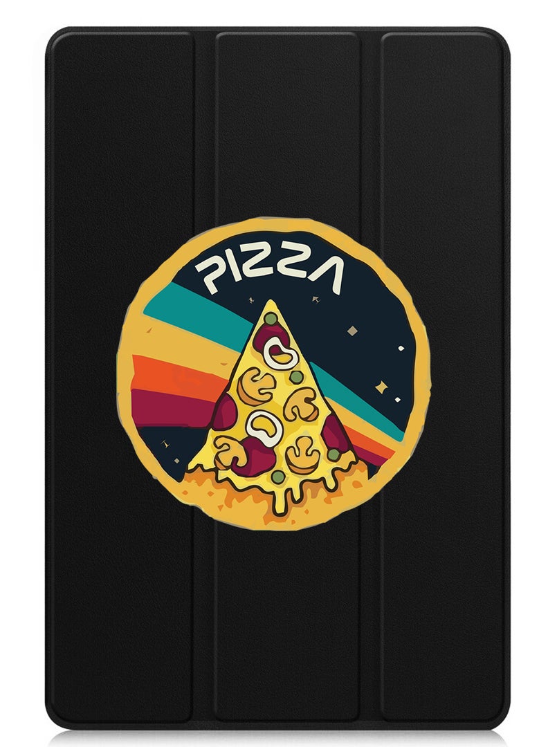 Theodor Protective Flip Case For Huawei MatePad 11.5 S (2024) With Trifold Stand Auto Wake Sleep Shockproof Cover Pizza - Image 1