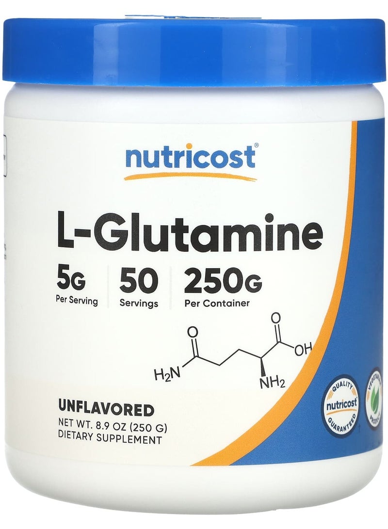 L-جلوتامين، بدون نكهة، 8.9 أونصة (250 جرام)