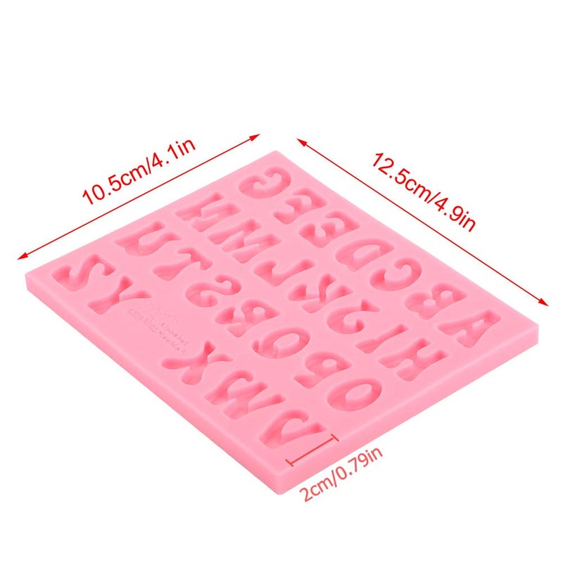 Hilitand Silicone Candy, Alphabet Baking Cake Chocolate 3D 26 Letters - Image 2