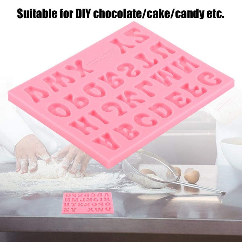 Hilitand Silicone Candy, Alphabet Baking Cake Chocolate 3D 26 Letters - Image 3