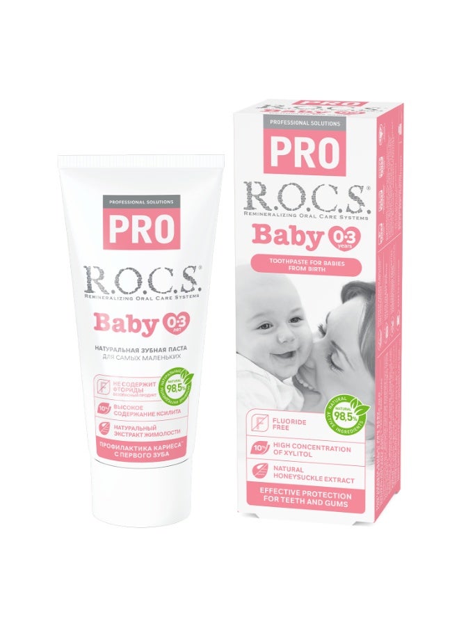 Rocs Toothpaste R.O.C.S. PRO Baby Mineral Protection Mild Care, 45 g - Image 1