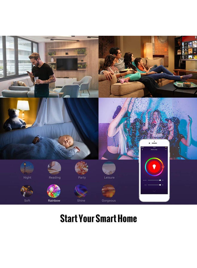 NIBEMINENT Dimmable Smart LED Candle Bulb Multicolour 12.2x4.2x4.2centimeter - Image 2