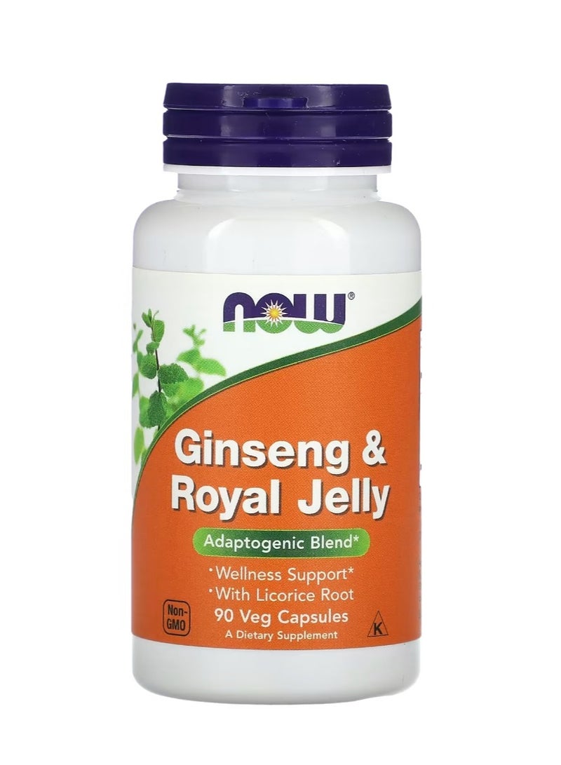 now Ginseng And Royal Jelly 90 Capsules - Image 1