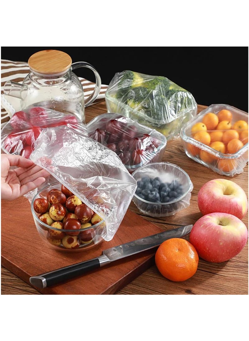 AROAQ Disposable Plastic Wrap Food Cover Grade Food Lids Food Fresh Saver Bag Dust 300 PCS  - Image 2