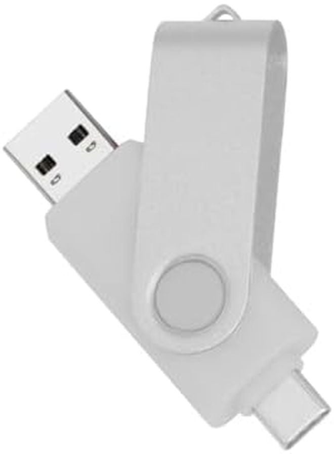 2 In 1 USB 2 0 Flash Drive 8GB White With Key Type C Pendrive - Image 2