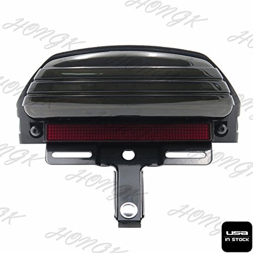 HONGK- US Smoked Tri-Bar Wide Fender LED Tail Light Bracket Compatible with H-D FXST FXSTB [B0734DH4RK] - Image 3