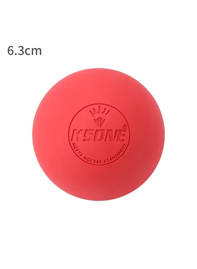 6.3CM Fascia تدليك الكرة للإفراج عن العضلات الذراع الرقبة القدم تدليك الكرات اليوغا تدليك اللياقة البدنية - الأحمر - Image 1