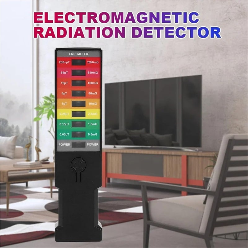 Emf Detector, K3 EMF Meter Magnetic Field Detector High Precision Portable Tester Electromagnetic Paranormal Equipment,for Home Inspections(K3-1pcs-Balck) - Image 3