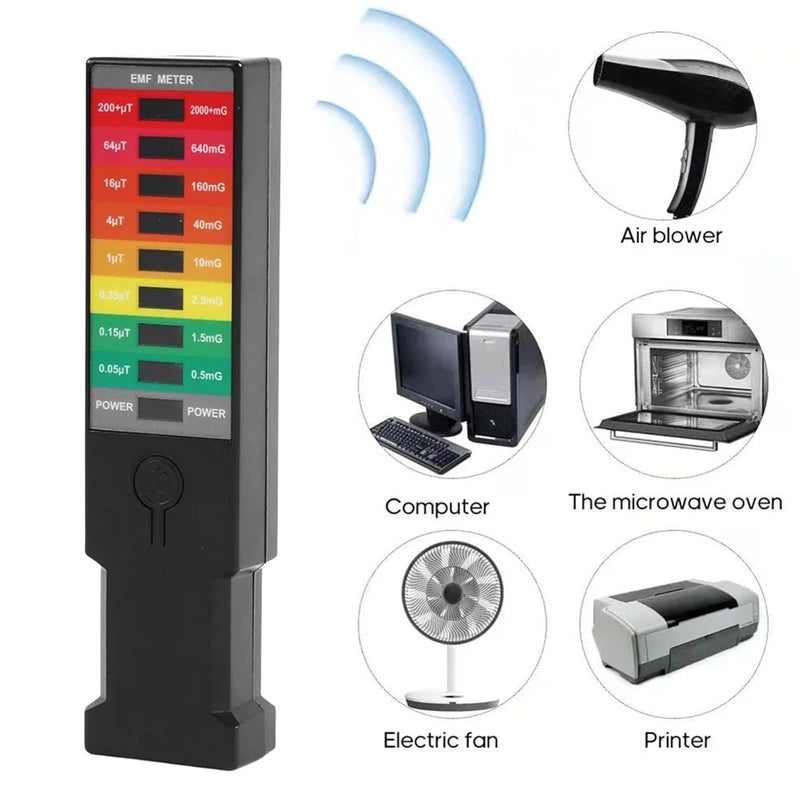 Emf Detector, K3 EMF Meter Magnetic Field Detector High Precision Portable Tester Electromagnetic Paranormal Equipment,for Home Inspections(K3-1pcs-Balck) - Image 5