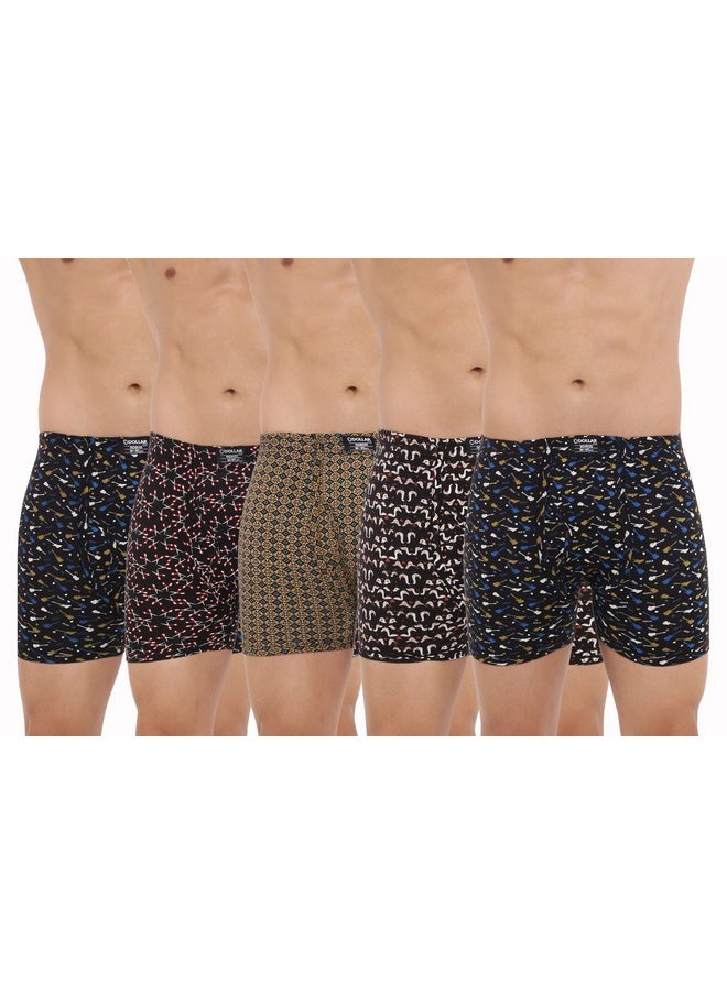 Dollar Bigboss Dollar Bigboss Cotton Men's Assorted Pack of 5 Printed Trunk (8905474830677_Mbtr-10-Crazylong-Po5-Xl 