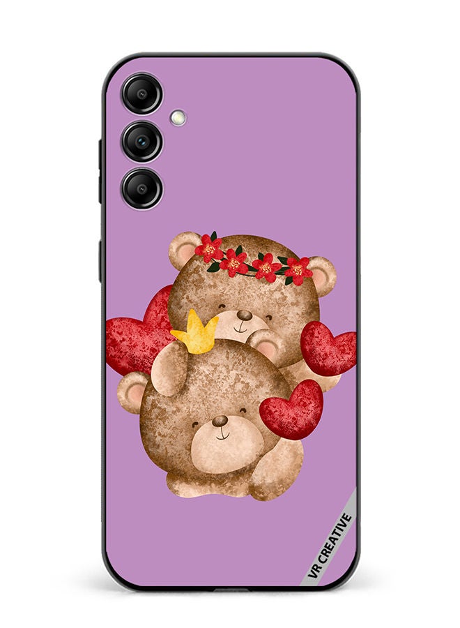 VR CREATIVE Protective Case Cover For Samsung Galaxy A14 5G/A14 Bear Love Design Multicolour - Image 1
