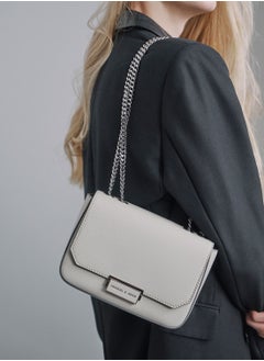Charles & Keith Charles & keith classic metal chain crossbody bag  - Image 3