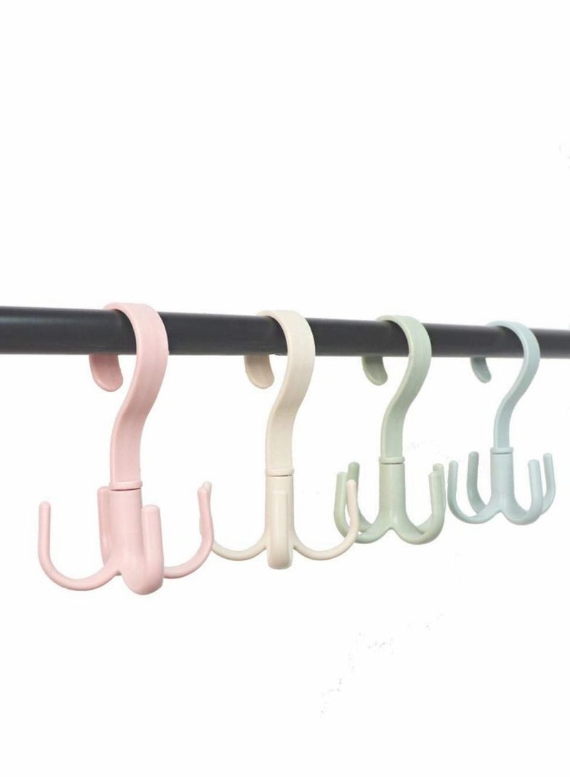 360 Degree Rotatable Hook Wardrobe Multi-Functional Bag Tie Hanger - Image 1