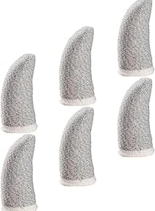 6 Pcs Gaming Finger Sleeves Breathable Material Enhanced Grip Comfort Thumb Covers - Image 1