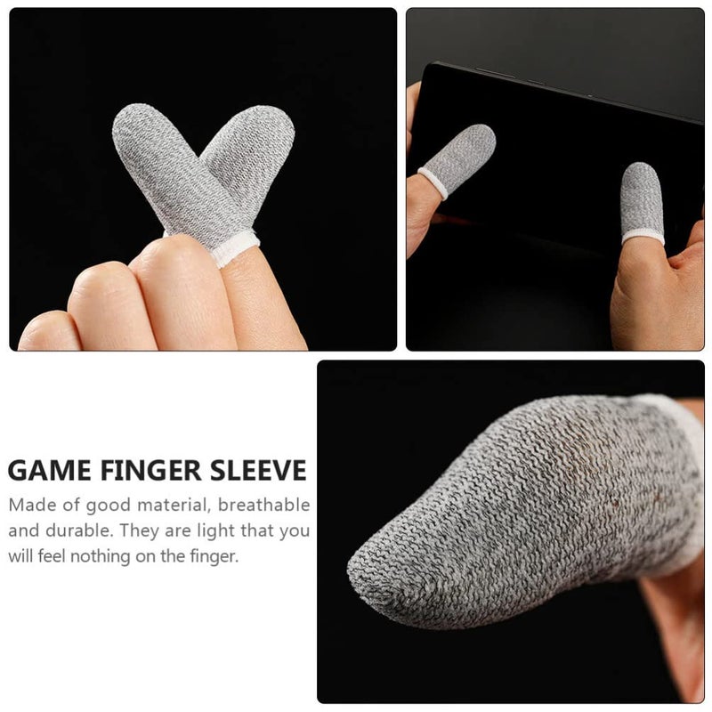 6 Pcs Gaming Finger Sleeves Breathable Material Enhanced Grip Comfort Thumb Covers - Image 3