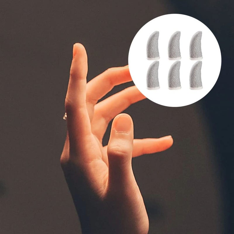 6 Pcs Gaming Finger Sleeves Breathable Material Enhanced Grip Comfort Thumb Covers - Image 4