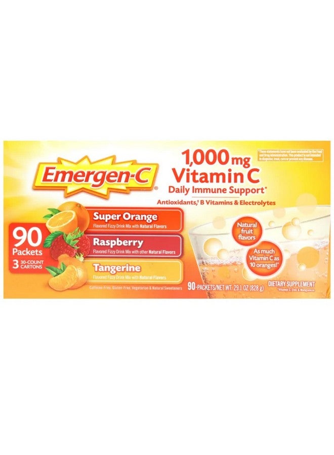 Emergen-C Emergen-C Tangerine Fizzy Drink Mix 90 Pack - Image 1