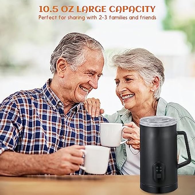Baeskii Milk Frother 4In1 Electric Milk Steamer Automatic Hot And Cold Foam Maker And Milk Warmer For Latte Cappuccinos Macchiato 400W - Image 5