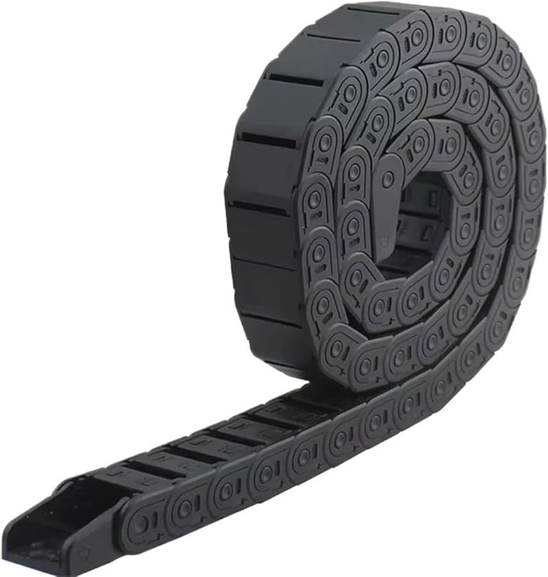 15x20 Mm Semi Enclosed Plastic Drag Chain Cable Carrier 1 Meter Length - Image 1