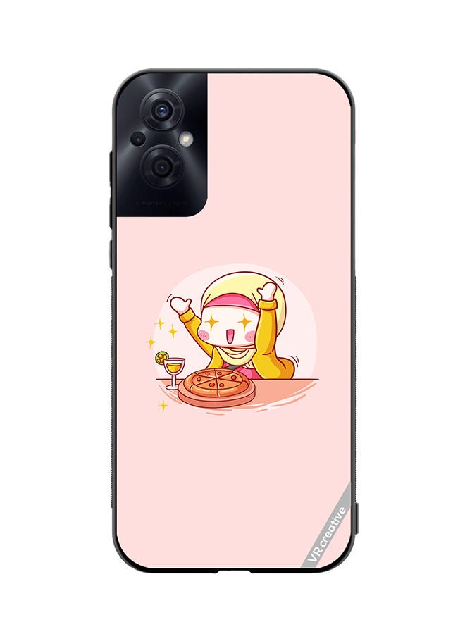 VR CREATIVE Protective Case Cover For Oppo Reno8 Z Cute Hijabi Babe Design Multicolour - Image 1