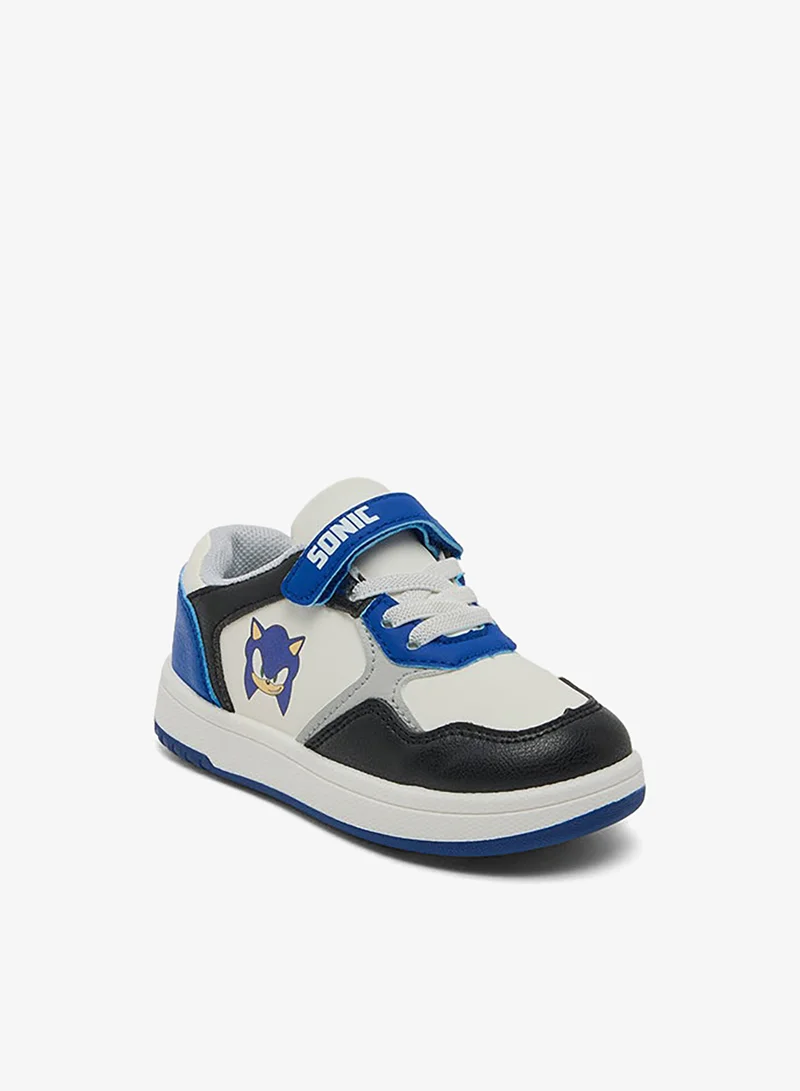 R&B Sonic Print Velcro Shoes