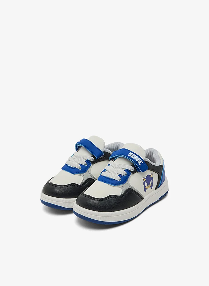 R&B Sonic Print Velcro Shoes