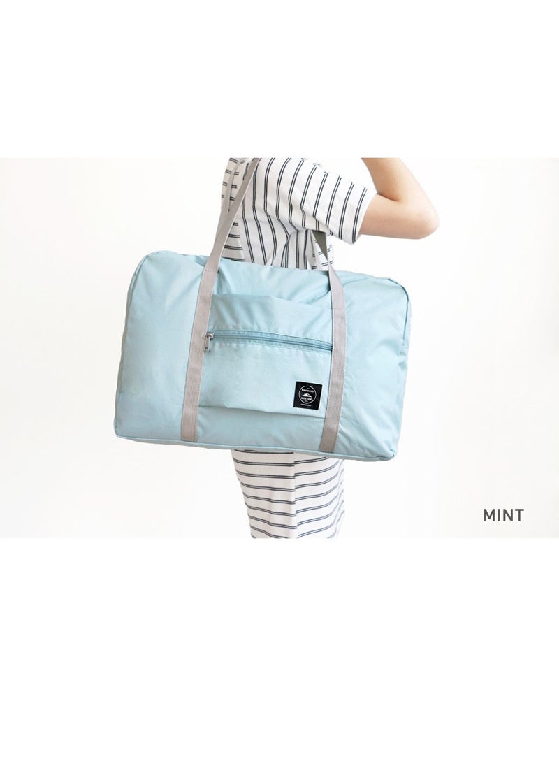 Generic Waterproof Foldable Travel Shopping Bag Korean Style Large Capacity Storage Bag Second Generation Airplane Bag Moving Luggage Bag Light blue 