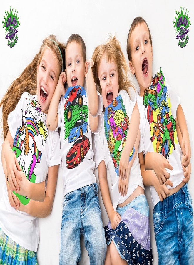 Splat Planet T-Shirt Splat Planet Princess T-Shirt Magica Da Colorare Con 10 Penne Magiche Lavabili Atossiche - Colora La Tua Maglietta, Colora E Lava Via E Ricolora I Compleanni Dei Bambini (5-6 Anni) - Image 2
