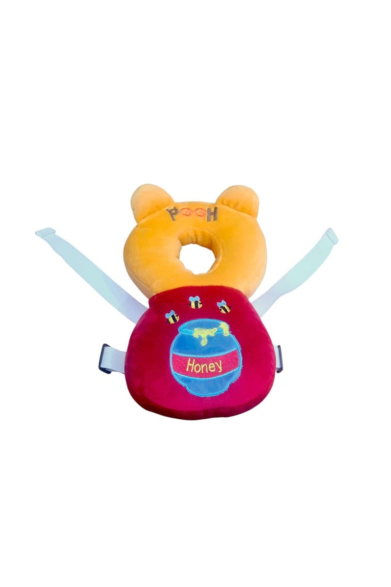 bbm Baby Head Protector - Baby Walker Protective Adjustable Baby Safety Mat Protective Head Age 4-24Months (Pack of 1) (Yellow*Red)