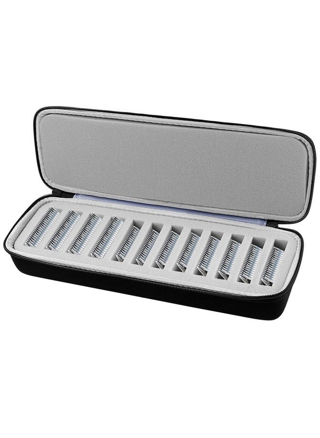 Comecase - Grooming Clipper Blade Case Holder Organizer Hard Travel Carrying Storage Holds 12 Blades Upgrade - Image 1