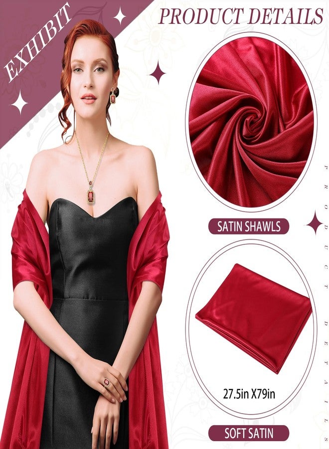 جيديف مجموعة مجوهرات من 5 قطع من جاديف، تتضمن حقيبة سهرة وأقراط وقلادة وخاتم، مناسبة لحفلات الزفاف والسهرات والمناسبات الخاصة (لون أحمر خمري). - Image 5