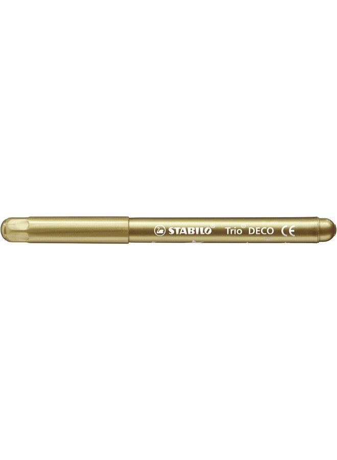 STABILO STABILO Trio Deco - Metallic Felt -Tip Pen - Wallet of 8 assorted colours  - Image 2